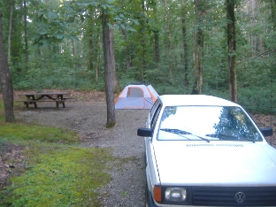 Campsite at Oak Point