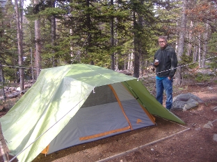 Campsite at Quiniscoe Lake